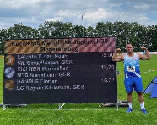 BW U20/U18: 19,50 Meter für Tizian Lauria