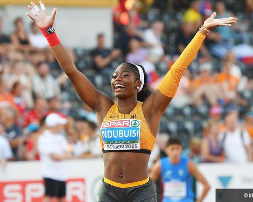 Nina Ndubuisi (SG Schorndorf 1846) holt Gold im Kugelstoßen 