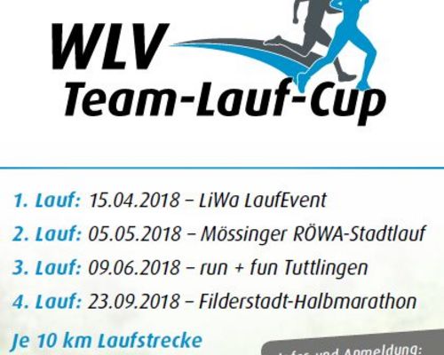 Die Termine für den WLV Team-Lauf-Cup 2018 stehen fest 