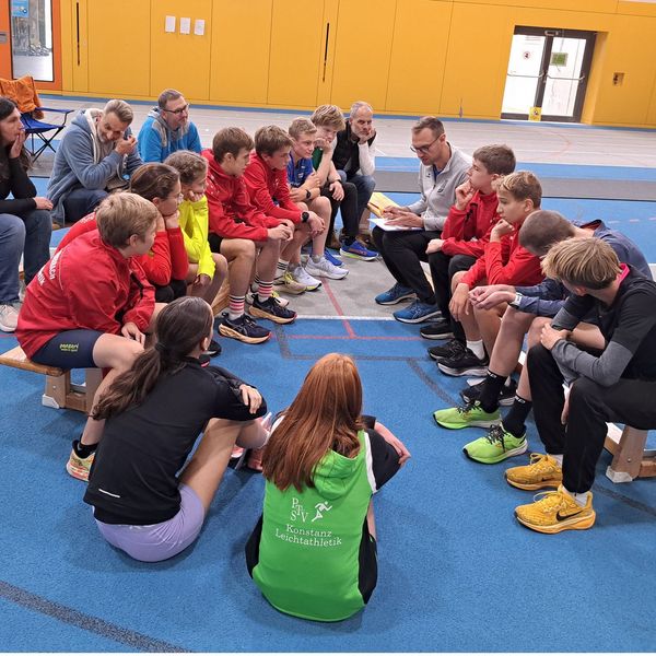 ... wichtig waren aber auch die Gespräche - bei den Läufern ...